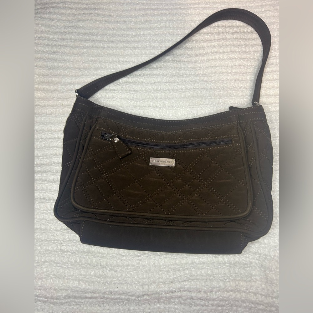 Vera Bradley Brown Shoulder Bag with Elegant Design